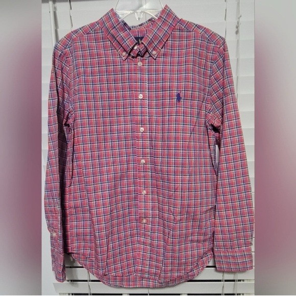 Other - Ralph Lauren Blue Label Boys Long Sleeve Button Down Shirt Size Large 14-16